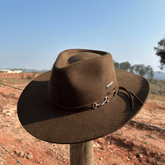 Chapéu Cavalgada Bridão Feltro Marcatto Tabaco 14148